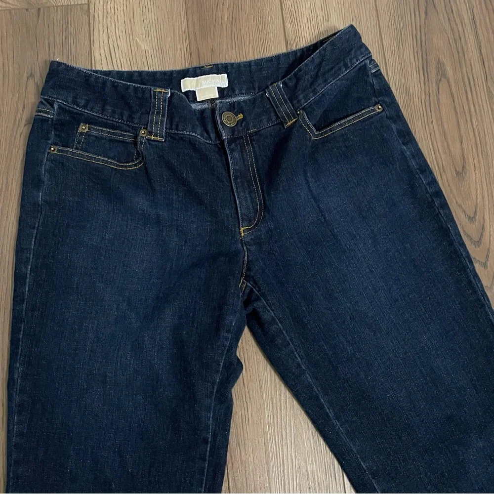 Michael Kors Low Rise Dark Denim Flare Jeans‎